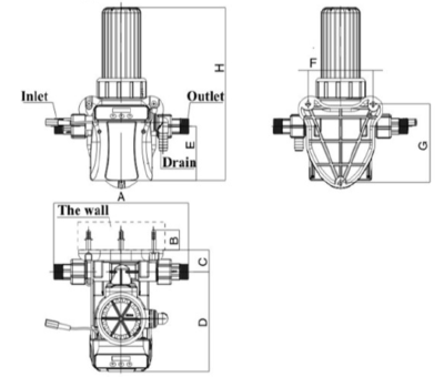 Automatický diskový filter DFA-34A nákres